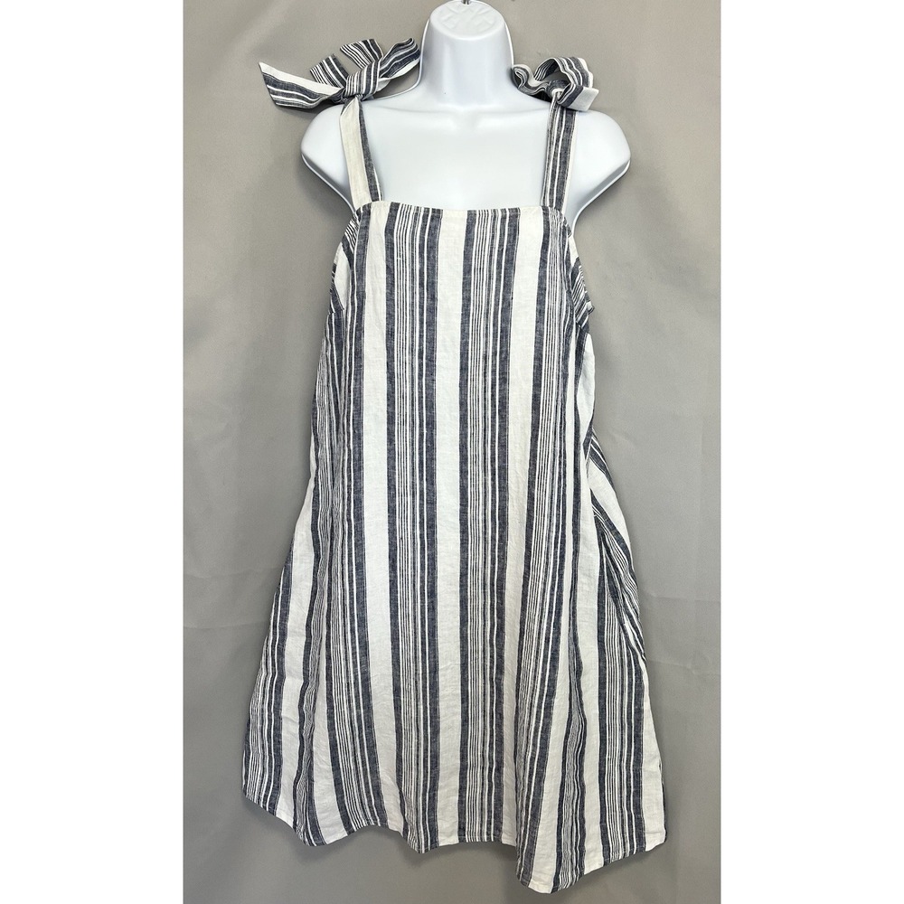 Crownn & Ivy Women's Linen Dress Sz Medium‎ Striped New